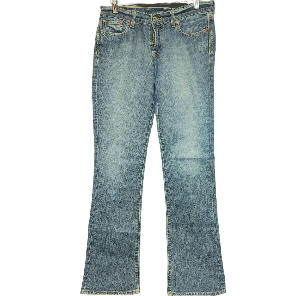 Lucky Brand Womens Light Washed Blue Denim Wide Leg Jeans 27